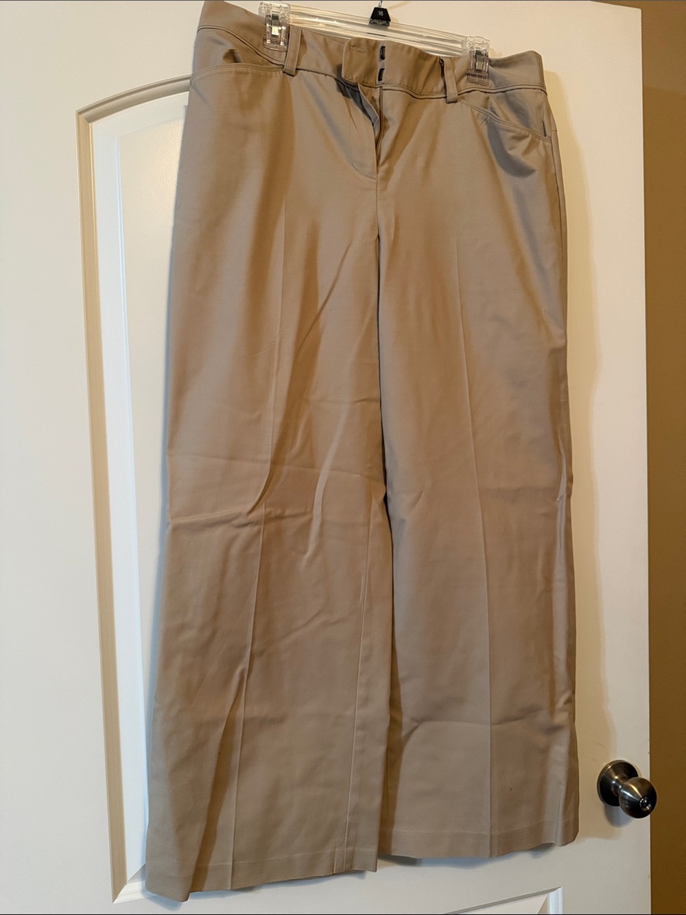 Woman’s Classic Khaki Dress Pants - Beige